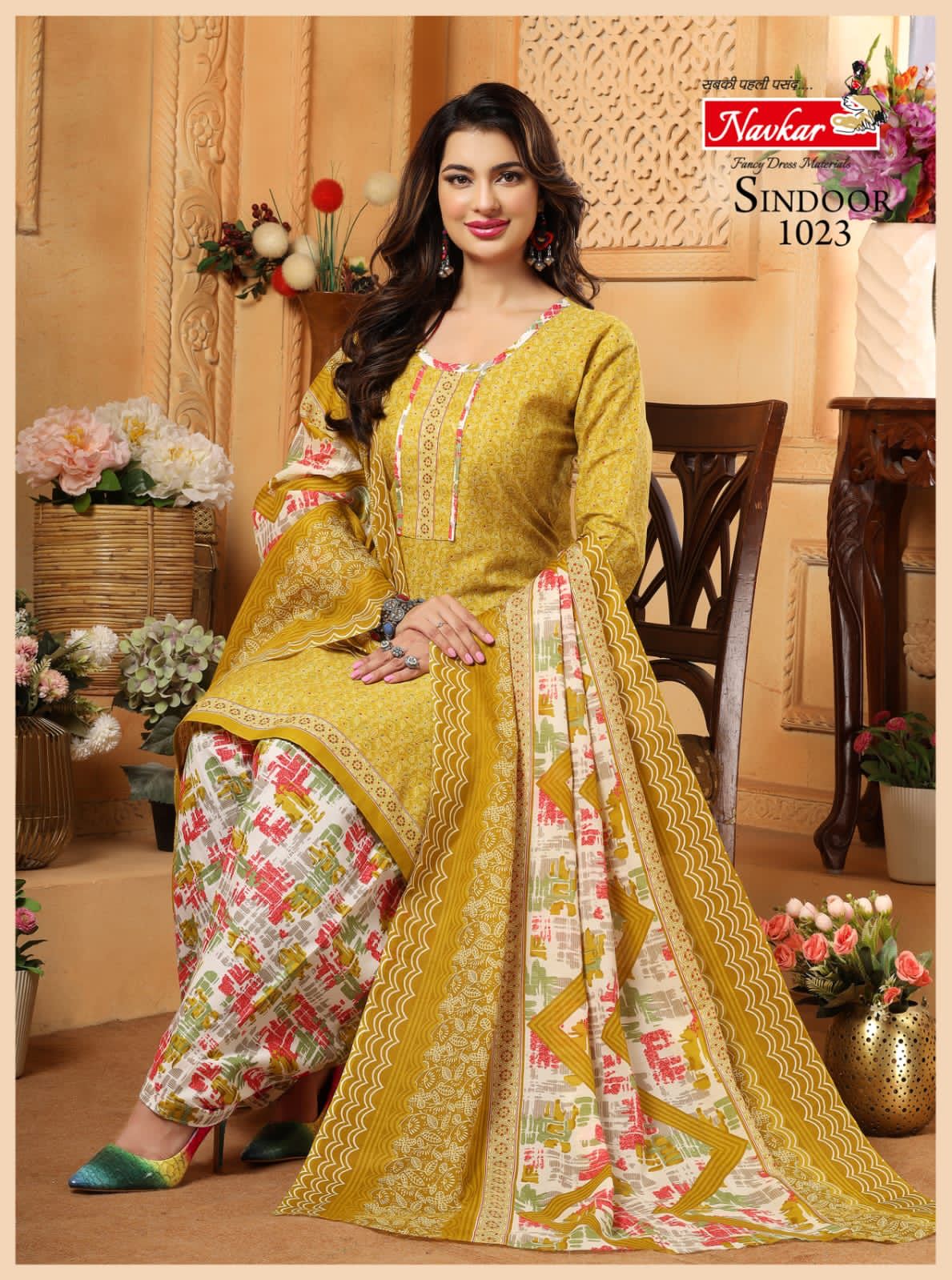 Navkar Sindoor Vol 20 Cotton Printed Readymade Suits Catalog
